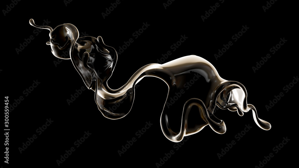 Splash fluid. 3d illustration, 3d rendering. Splash fluid. 3d illustration, 3d rendering.