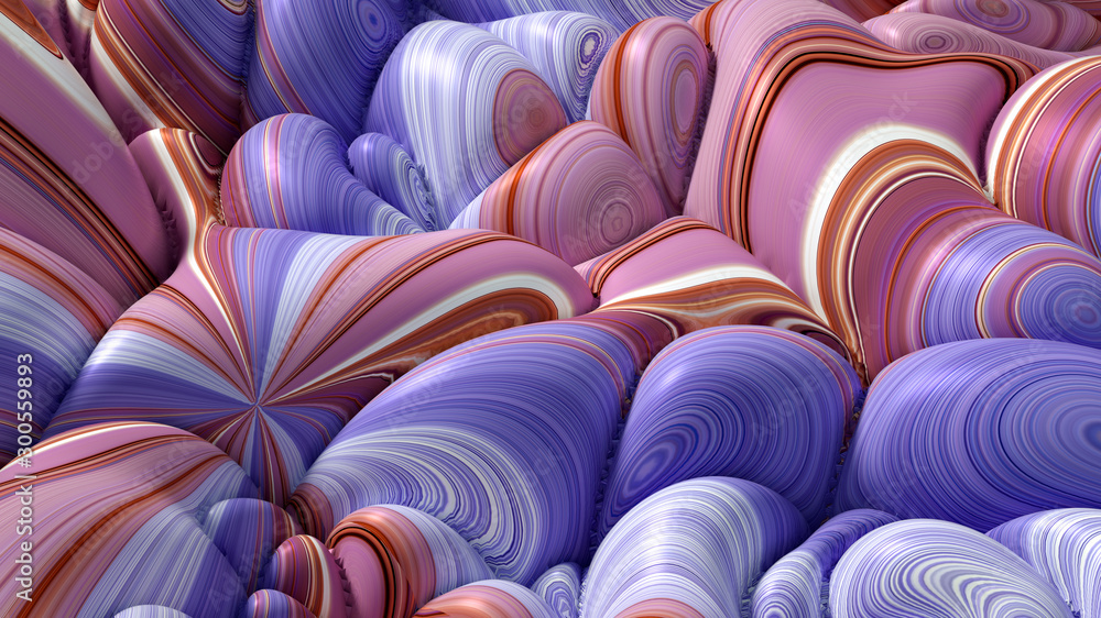 Fototapeta premium Soft, nice abstract background in bright colors. 3d illustration, 3d rendering.