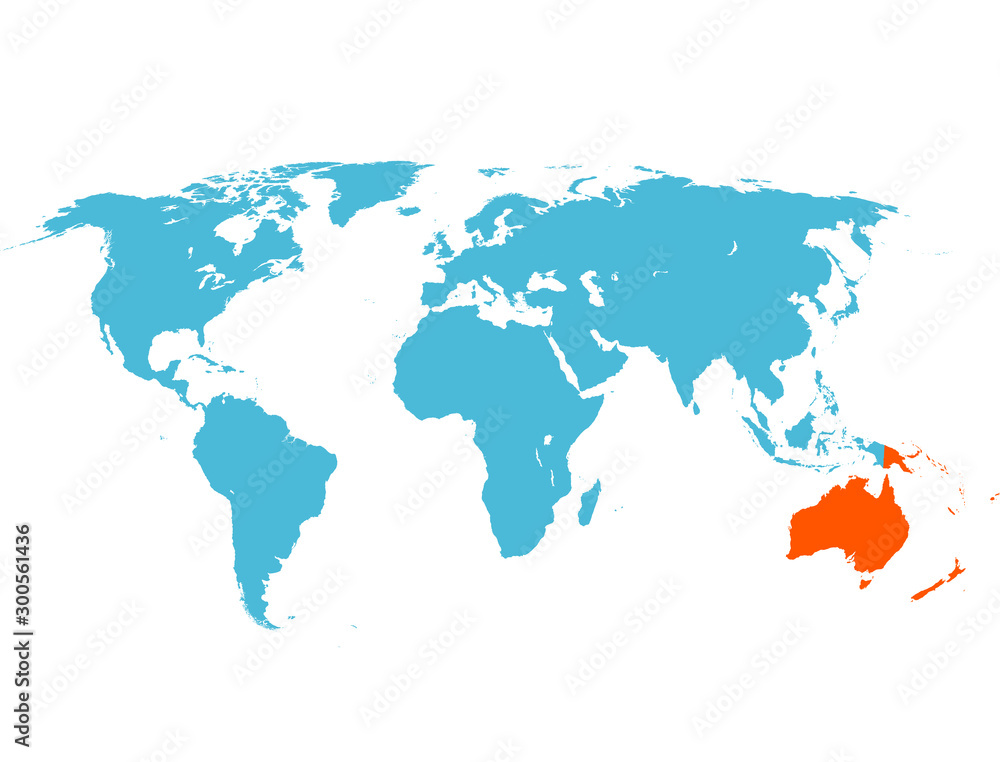 map of Australia