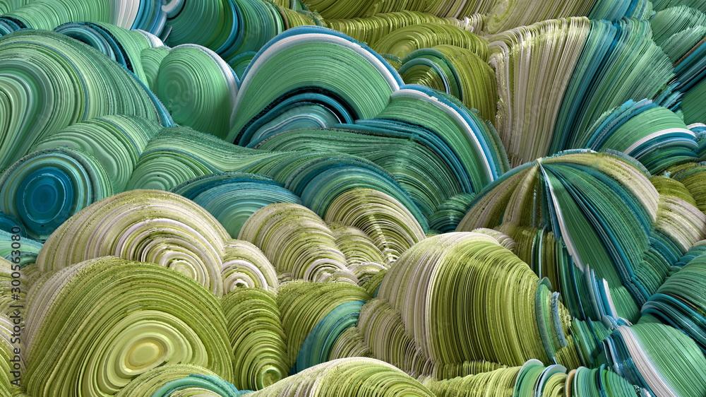 Fototapeta premium Soft, nice abstract background in bright colors. 3d illustration, 3d rendering.