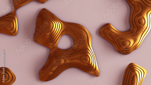 Wallpaper Mural Interior pattern, architectural background. 3d illustration, 3d rendering. Torontodigital.ca