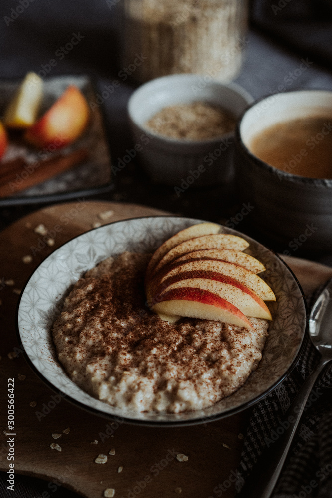 Porridge for Breakfast - Moody Food Photo Porridge for Breakfast - Moody Food Photo