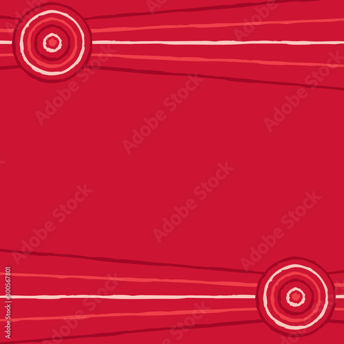 Australian Aboriginal art background in vector format.