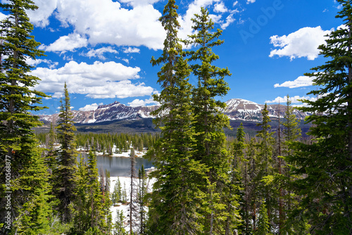 Mountains along the Mirror Lake Scenic Byway photo