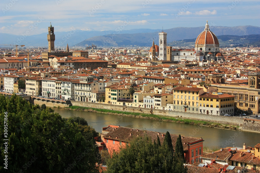 View of the city of Florence, Italy