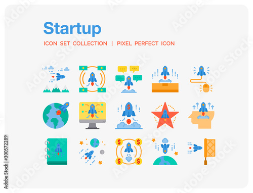 Startup Icons Set. UI Pixel Perfect Well-crafted Vector Thin Line Icons. The illustrations are a vector. © itim2101
