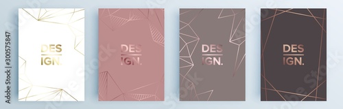 Modern abstract covers set, minimal covers design. Colorful geometric background, vector illustration.