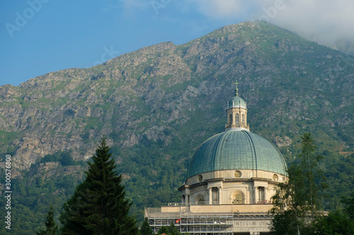 Basilica of the pilgrimage Oropa in the Italian Piedmont