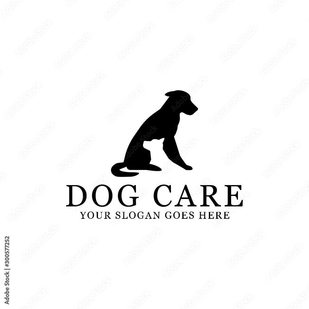 DOG Care, Pet lovers logo inspirations, lovely pet logo brands, logo for your animal care center