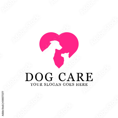 DOG Care, Pet lovers logo inspirations, lovely pet logo brands, logo for your animal care center