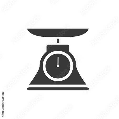 Commercial weight scale icon for stores and pharmacies. Vector illustration