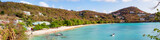 Grenada mit Ansicht auf die Morne Rouge Bay- ein Strand in der Karibik, Panorama.