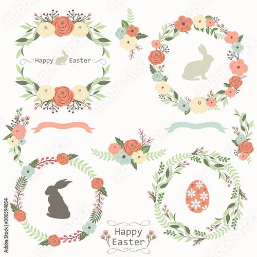Floral Easter Wreath Collection