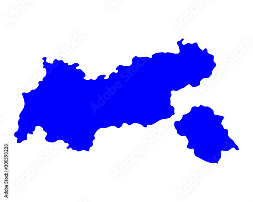 Karte von Tirol