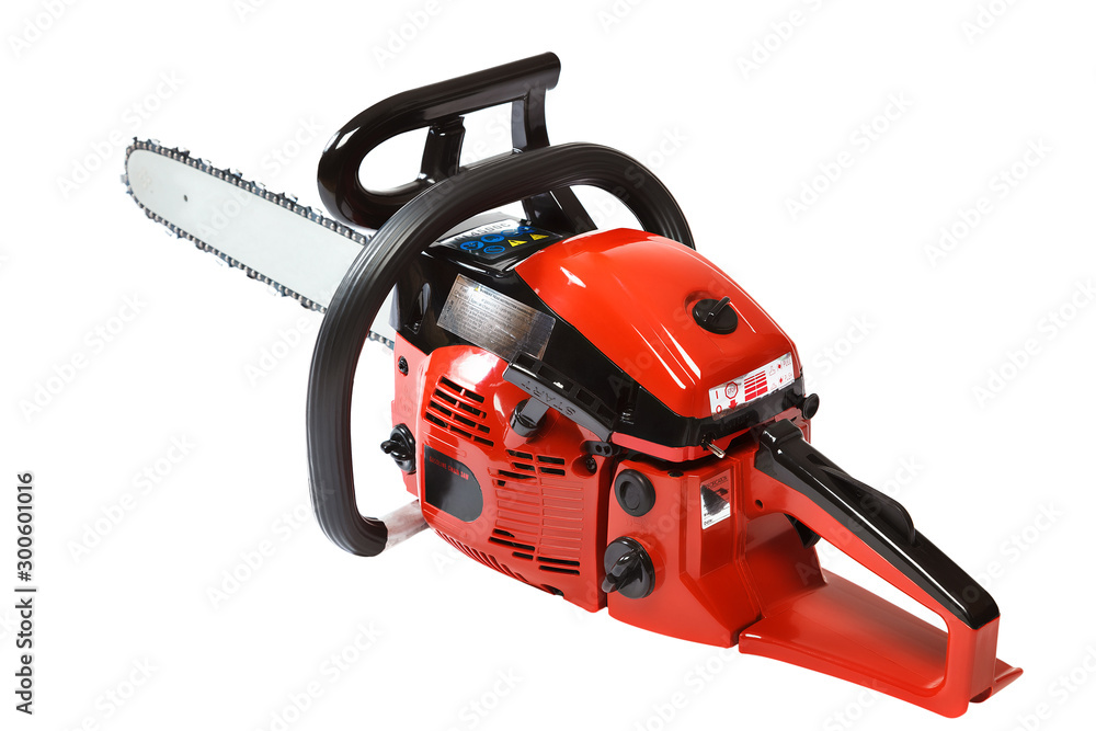 Chainsaw isolated on a white background. Chainsaw isolated on a white background.