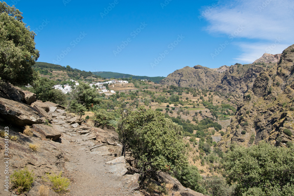 Hiking to Busquístar. Andalucia. Spain,