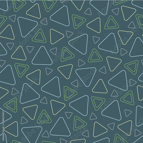 Vector triangle outline seamless pattern background. Perfect for fabric, scrapbooking, wallpaper projects.