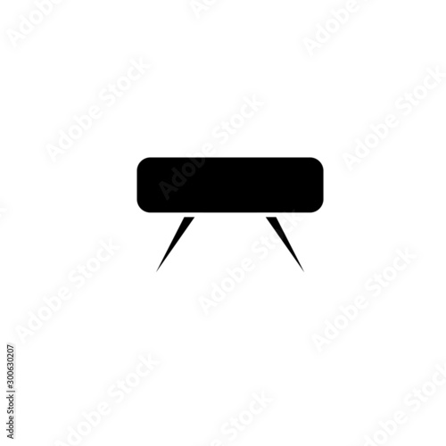 vector simple icon shaped gym apparatus