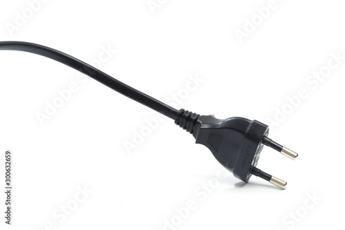 electric plug isolated on white background  - Image