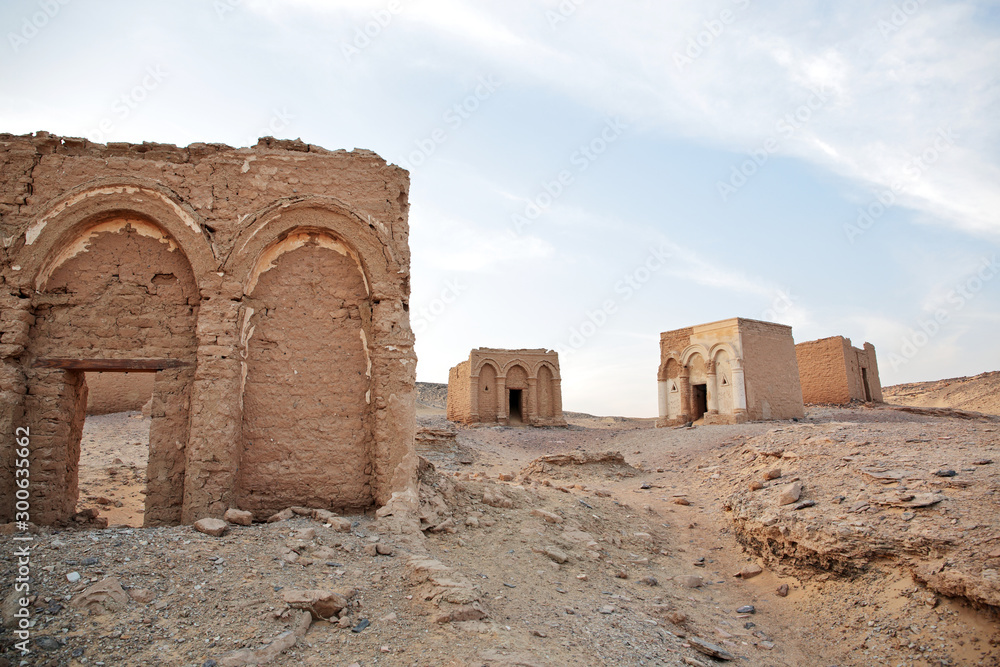 Tombs of the Al-Bagawat (El-Bagawat), an early Christian necropolis, one of the oldest in the world, Kharga Oasis, Egypt