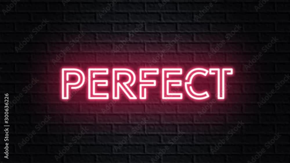 red neon video animation perfect red neon video animation perfect