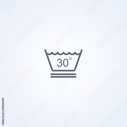 Delicate wash at a temperature up to 30 degrees icon