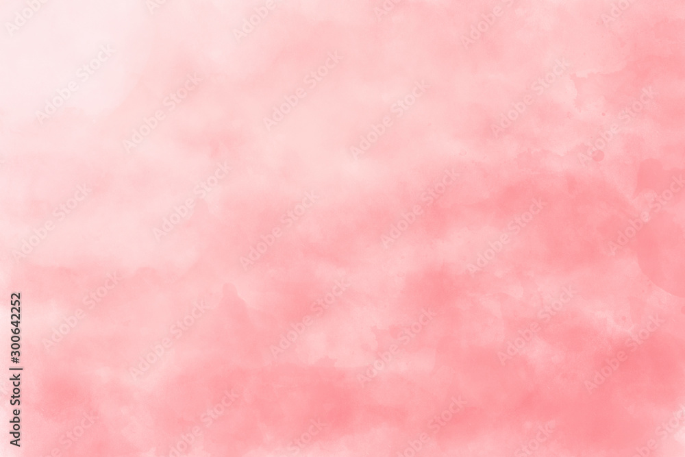 pink watercolor background hand-drawn with space for text or image. love and Valentine's day	