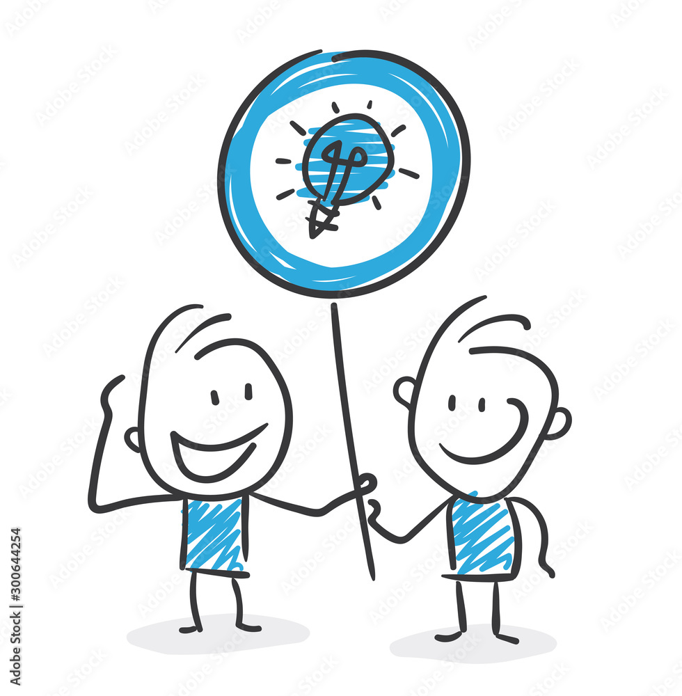 Stickman Blue: Smiley, Idea. (Nr. 208) Stickman Blue: Smiley, Idea. (Nr. 208)