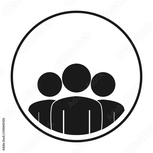 Group chat icon. People icon. Audience vector. Meeting illustration.