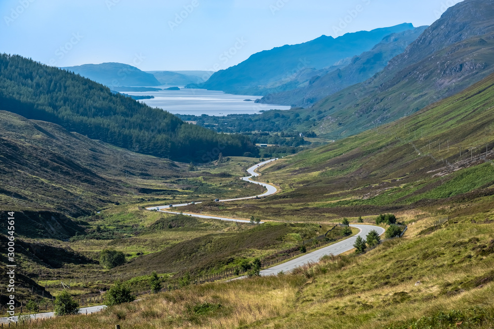 Loch Maree Viewpoint, Beinn Eighe and Loch Maree National Nature Reserve, one of the Scottish Highlands Jewels