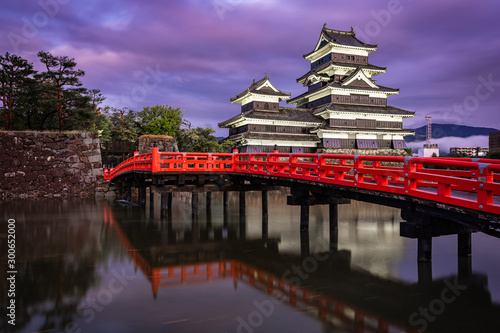 Matsumoto Castle at night, Japan