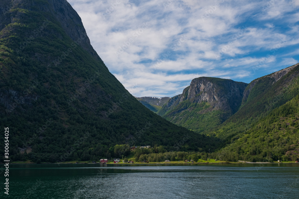 Aurlandsfjord in Norway in july 2019. Aurlandsfjord in Norway in july 2019.