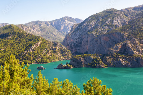 Obraz na plátne Green canyon at Turkey - nature travel background