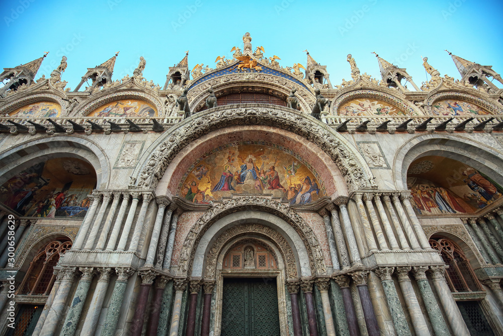 Gate of Basilica di San Marco in Venice, Italy