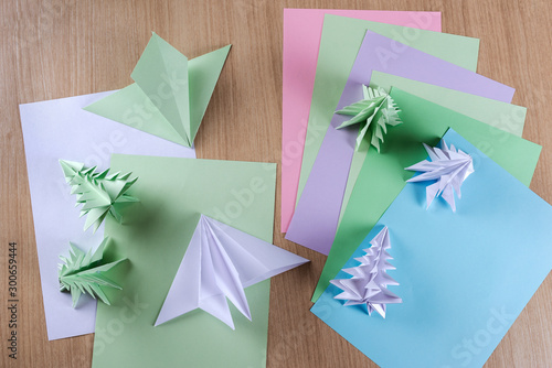 In the process of making Christmas trees.