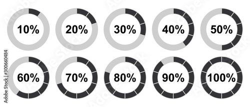 Vector percentage indicators
