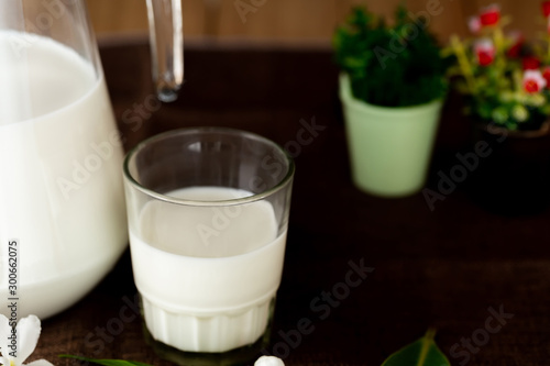  milk healthy dairy products on the table