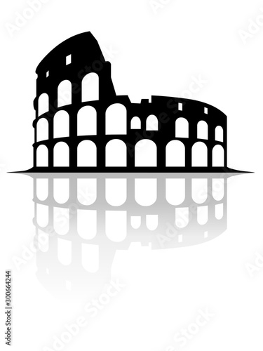 Coliseum vector on a white background