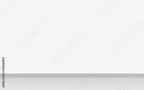 Wallpaper Mural 3d rendering. Empty clean cement corner room wall design background. Torontodigital.ca