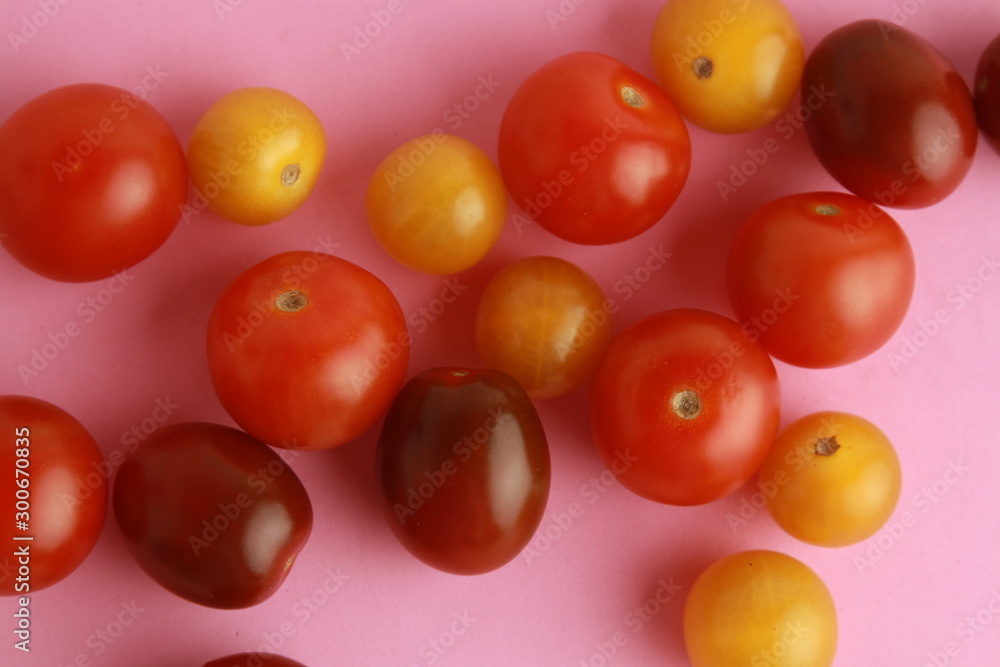 Three varieties of cherry tomatoes Three varieties of cherry tomatoes