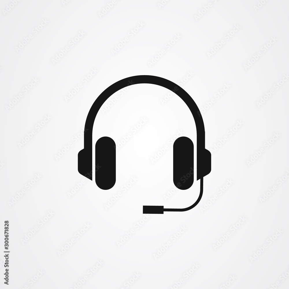 Headphones icon vector illustration. Headphones symbol. Headphones icon vector illustration. Headphones symbol.