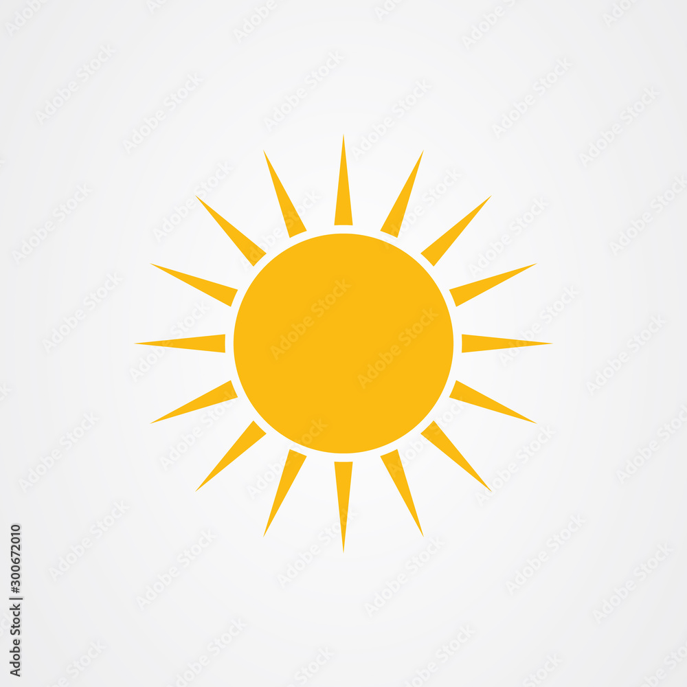 Sun icon logo vector design Sun icon logo vector design