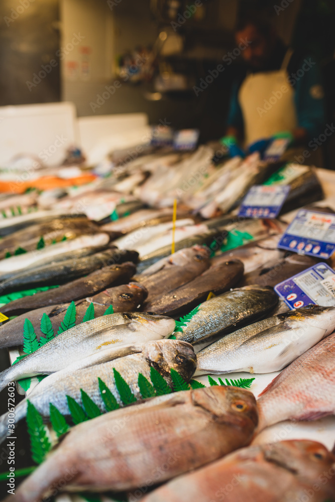 Fisch auf dem Wochenmarkt Fisch auf dem Wochenmarkt