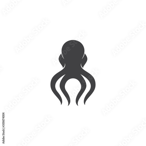 octopus vector silhouette logo element template