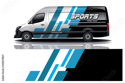 Van car Wrap design for company