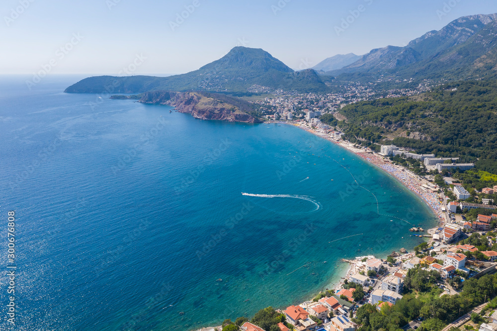 Aerial photo of the Adriatic coastline