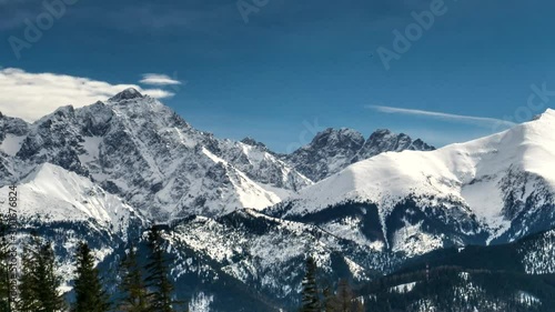 Wallpaper Mural Snow capped peaks of Polish and Slovak Tatra mountains. Torontodigital.ca