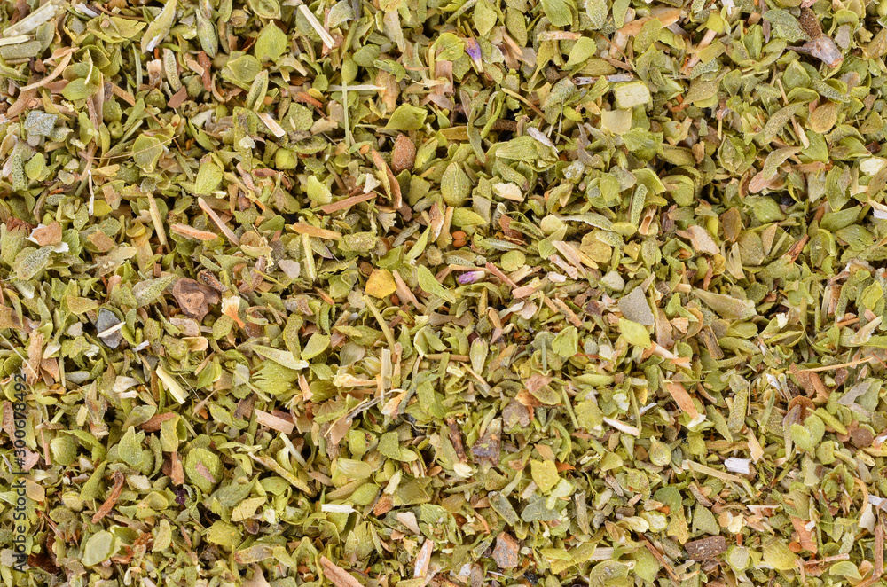 a pile of dried oregano background