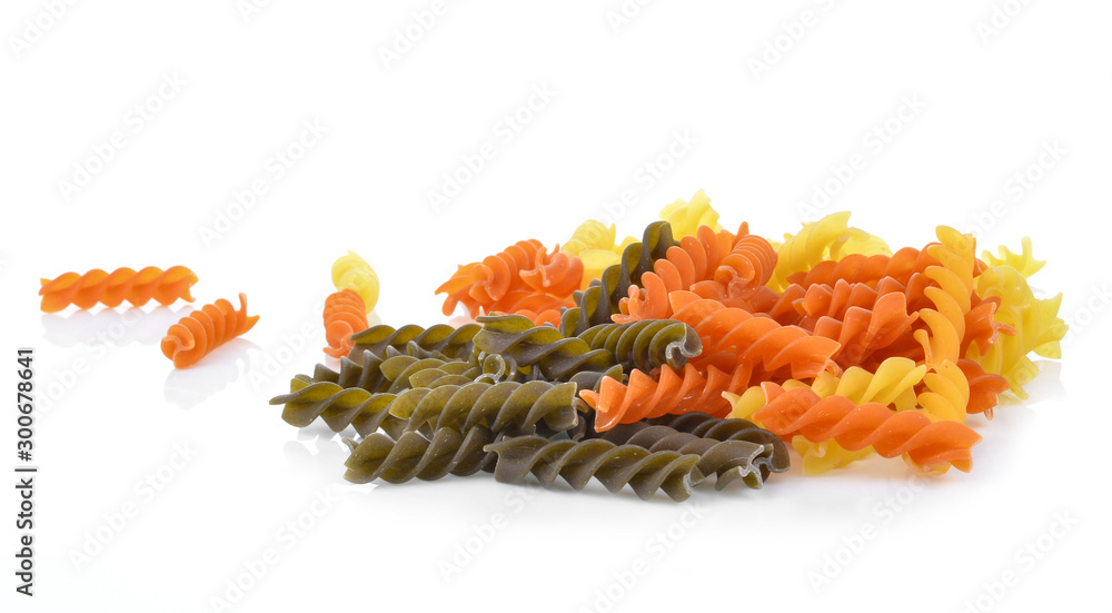 Macaroni isolated from white background Macaroni isolated from white background