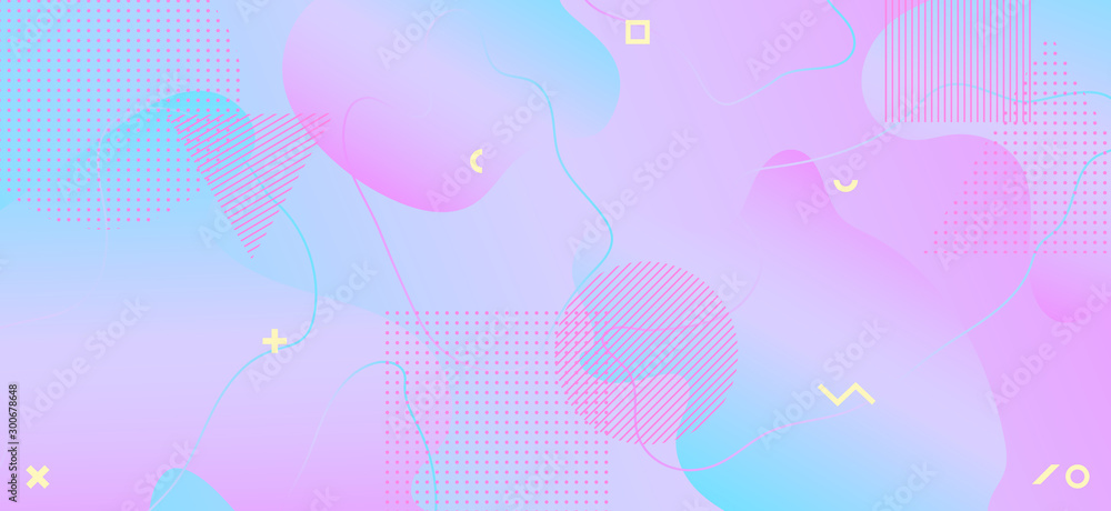 Memphis Pastel Pattern. Geometric Liquid Shapes. Memphis Pastel Pattern. Geometric Liquid Shapes.